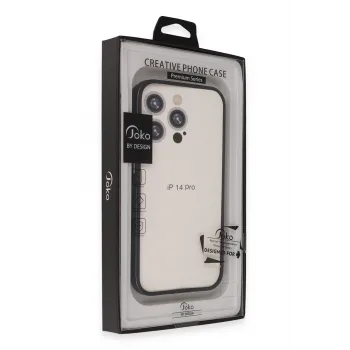 Joko iPhone 14 Pro Max Land Bumper Koruma Kapak - Derin Mor