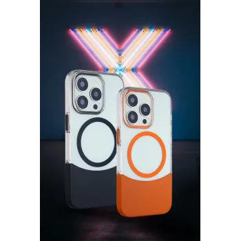 Joko iPhone 14 Pro Max PC Suit Magsafe Kapak - Turuncu