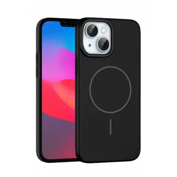 Joko iPhone 15 Plus Broş Magsafe Kapak - Siyah