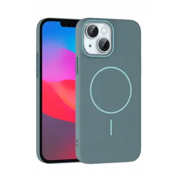 Joko iPhone 15 Plus Broş Magsafe Kapak - Turkuaz
