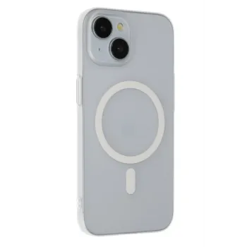 Joko iPhone 15 Plus Tuna PC Slim Magsafe Kapak - Şeffaf