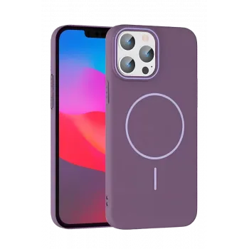 Joko iPhone 15 Pro Max Broş Magsafe Kapak - Mor