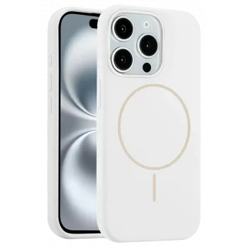Joko iPhone 15 Pro Max Kılıf Jully Magsafe Kapak - Beyaz