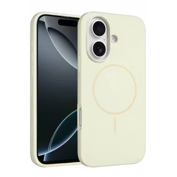 Joko iPhone 16 Plus Kılıf Jully Magsafe Kapak - Bej