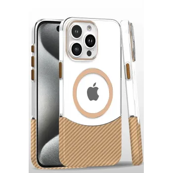 Joko Apple iPhone 16 Pro Carbon Puzzle Magsafe Kapak - Desert