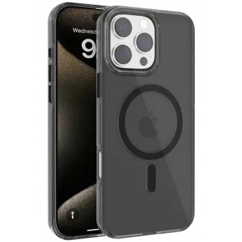 Joko iPhone 16 Pro Gleam PC Sert Magsafe Kılıf - Siyah