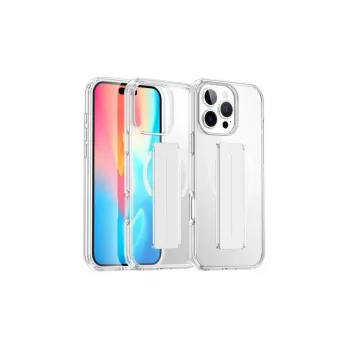 Joko Apple iPhone 16 Pro Kılıf Alfa Magsafe Standlı Kapak - Şeffaf