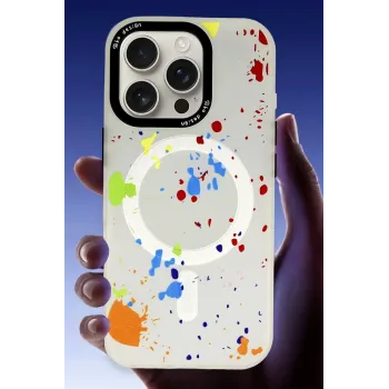 Joko iPhone 16 Pro Max Colorful Magsafe Kapak - Şeffaf