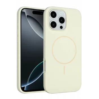 Joko iPhone 16 Pro Max Kılıf Jully Magsafe Kapak - Bej