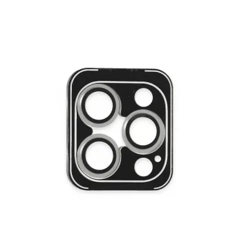 Joko iPhone 16 Pro Max PVD Metal Kamera Lens - Gümüş
