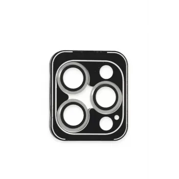 Joko iPhone 16 Pro Max PVD Metal Kamera Lens - Gümüş