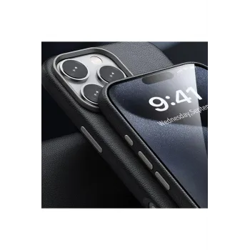 Joko iPhone 16 Pro Max Wonder Deri Magsafe Kapak - Siyah