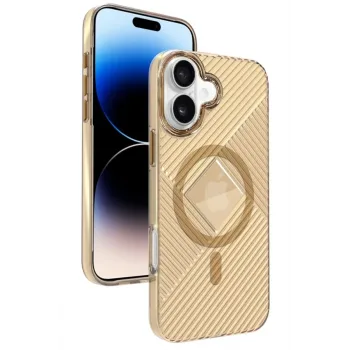 Joko iPhone 16 Stella PC Sert Magsafe Kılıf - Gold