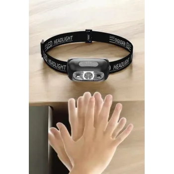 Kafa Lambası Kamp Lambası Led Işık Şarjlı Ayarlanabilir