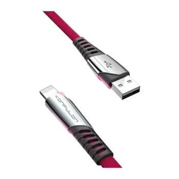 Konfulon DC17 Lightning Kablo iphone Uyumlu 1M 2.4A - Kırmızı