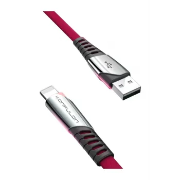 Konfulon DC17 Lightning Kablo iphone Uyumlu 1M 2.4A - Kırmızı