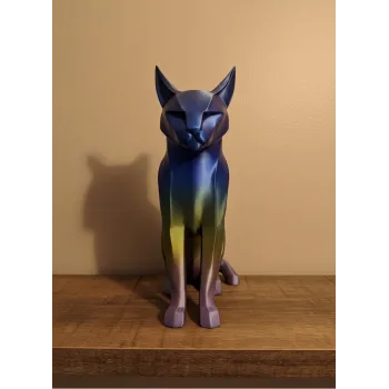 Koyu Rainbow Kedi Biblo Modern Salon ve Raf Dekoru