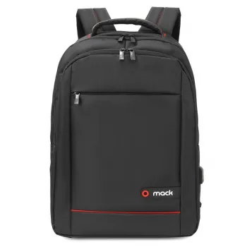 MACK MCC-007 17.3" OFFICE USB GİRİŞLİ NOTEBOOK SIRT ÇANTASI SİYAH