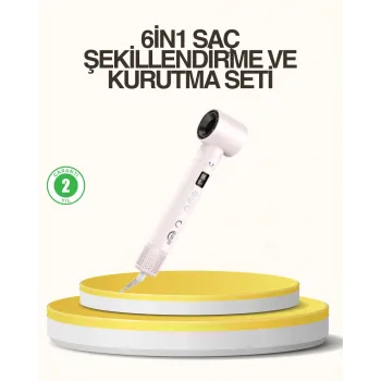 Motorlu LCD Ekranlı Saç Şekillendirme Seti