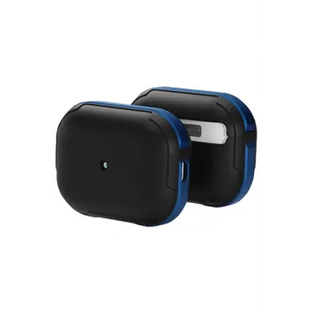 Movenchy Airpods Pro 2 (2.nesil) MO-A8 Armor Kılıf - Lacivert