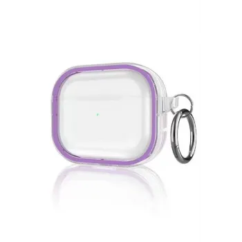 Movenchy Airpods Pro 2 (2.nesil) Shiny Şeffaf Kılıf - Mor