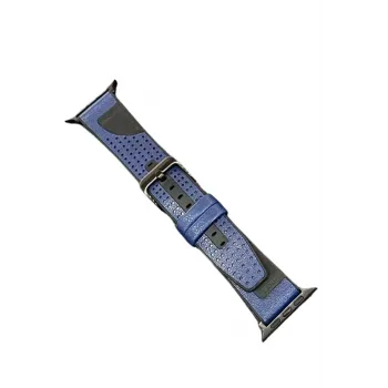 Movenchy Watch 45mm Buff Deri Kordon - Lacivert