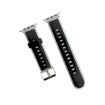 Movenchy Watch 45mm Jelly Silikon Kordon - Siyah