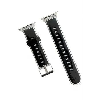 Movenchy Watch 45mm Jelly Silikon Kordon - Siyah