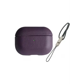 Newface Airpods Pro 2 (2.nesil) 405 Deri Kılıf - Mor