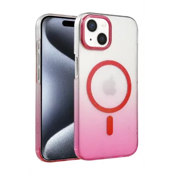 Newface Apple iPhone 14 Glossy Magsafe Kapak - Pembe