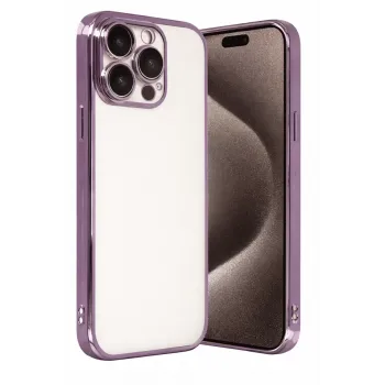 Newface Apple iPhone 15 Pro Max Razer Lensli Silikon - Mor