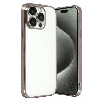 Newface Apple iPhone 15 Pro Max Razer Lensli Silikon - Titan Gri