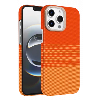 Newface Apple iPhone 15 Pro Max Vega Magsafe Kapak - Turuncu