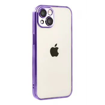 Newface Apple iPhone 15 Razer Lensli Silikon - Mor