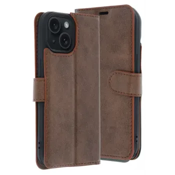 Newface Apple iPhone 15 Trend S Plus Kapaklı Kılıf - Taba