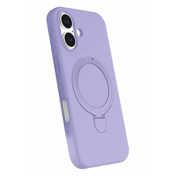 Newface Apple iPhone 16 Plus Regal Magsafe Standlı Kapak - Lila
