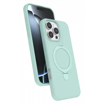 Newface Apple iPhone 16 Pro Max Regal Magsafe Standlı Kapak - Su Yeşili