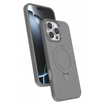 Newface Apple iPhone 16 Pro Max Regal Magsafe Standlı Kapak - Titan Gri