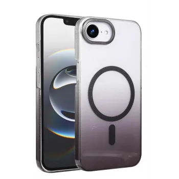 Newface Apple iPhone 16E Glossy Magsafe Kapak - Siyah