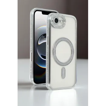 Newface Apple iPhone 16E Joke Simli Magneticsafe Kılıf - Derin Mor