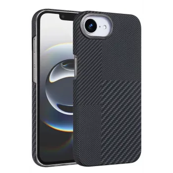 Newface Apple iPhone 16E Vega Magsafe Kapak - Siyah