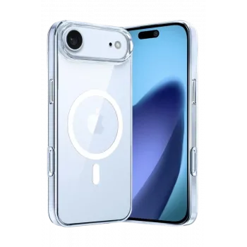 Newface Apple iPhone 17 Air Combo Sert Şeffaf Magsafe Kapak - Şeffaf