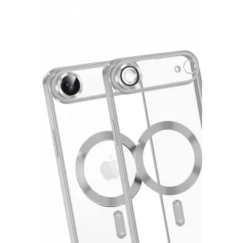 Newface Apple iPhone 17 Air Kross Magneticsafe Kapak - Gümüş