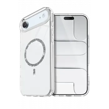Newface Apple iPhone 17 Air Live Diamond Magsafe Kapak - Şeffaf