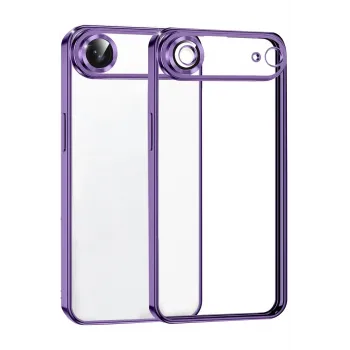 Newface Apple iPhone 17 Air Razer Lensli Silikon - Mor