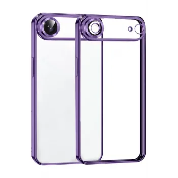 Newface Apple iPhone 17 Air Razer Lensli Silikon - Mor