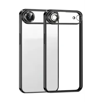 Newface Apple iPhone 17 Air Razer Lensli Silikon - Siyah
