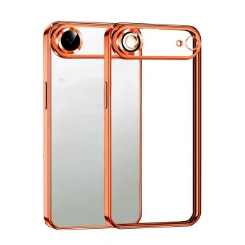 Newface Apple iPhone 17 Air Razer Lensli Silikon - Turuncu