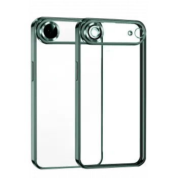 Newface Apple iPhone 17 Air Razer Lensli Silikon - Yeşil