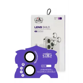 Newface Apple iPhone 17 Bilvis Titan Kamera Lens - Siyah